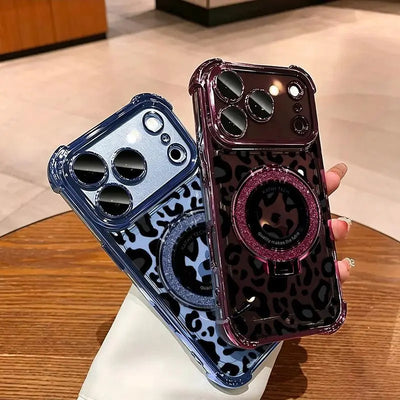 Leopard Ring-Stand Case