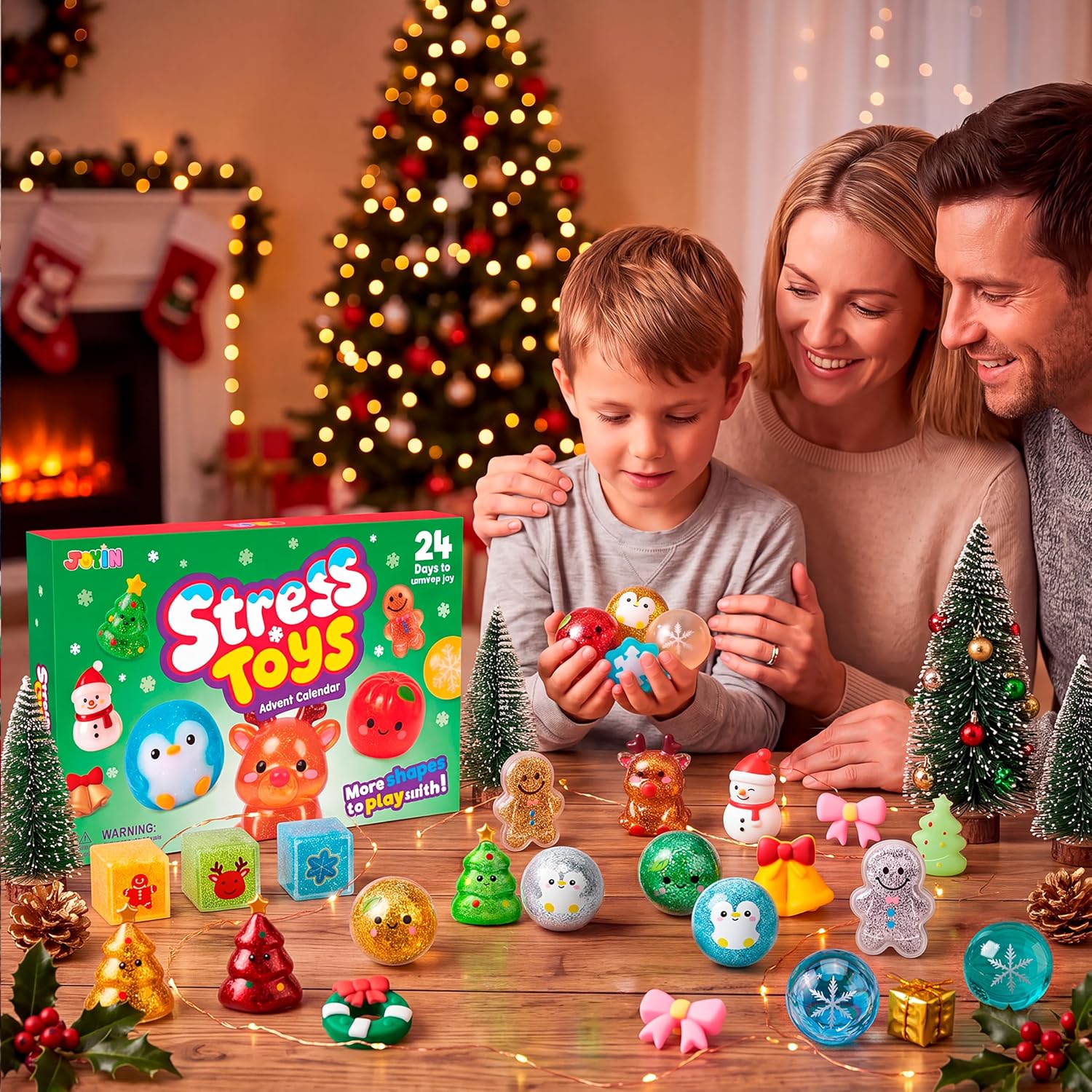 JOYIN Advent Calendar 2026 Christmas Stress Relief Toy 24PCS