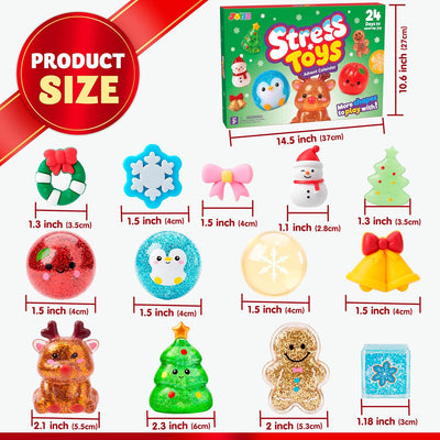 JOYIN Advent Calendar 2026 Christmas Stress Relief Toy 24PCS
