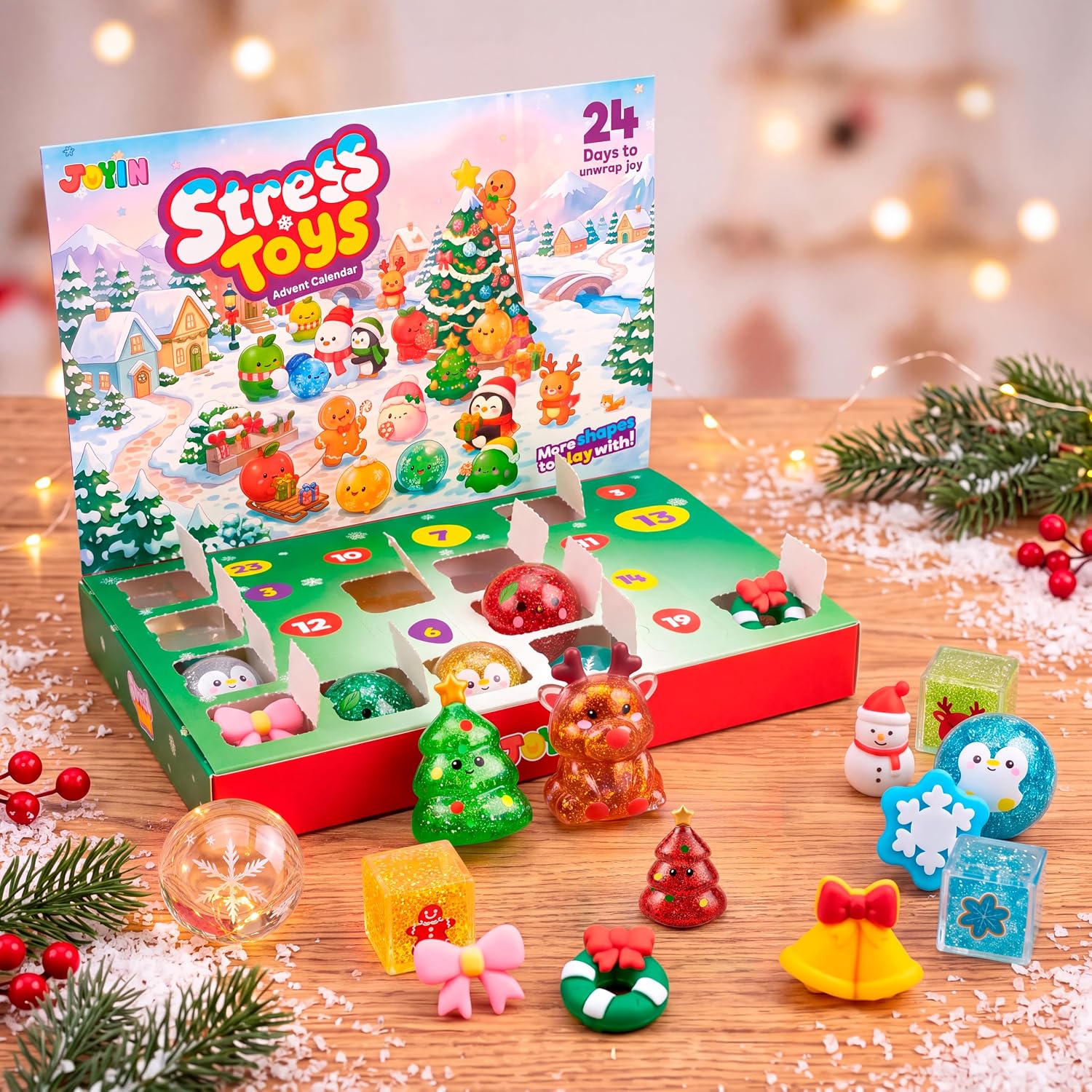 JOYIN Advent Calendar 2026 Christmas Stress Relief Toy 24PCS