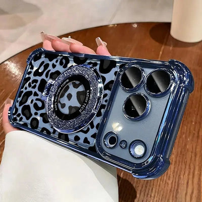 Leopard Ring-Stand Case