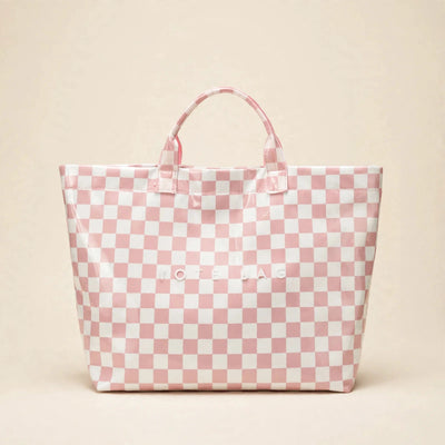 The GlossLined Plaid Tote in Pink Checkers