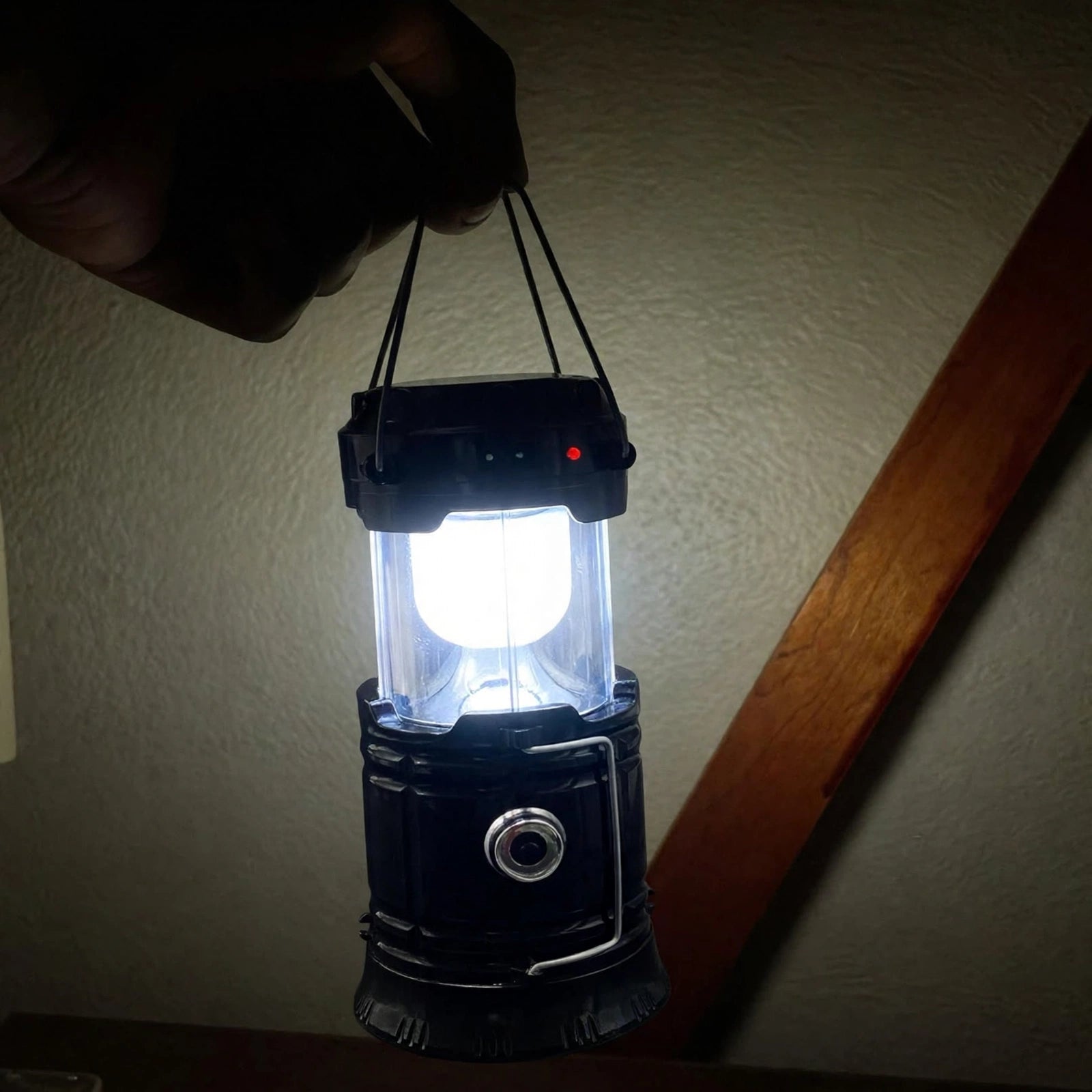 PullLight™ Foldable Compact LED Lantern lighting a room